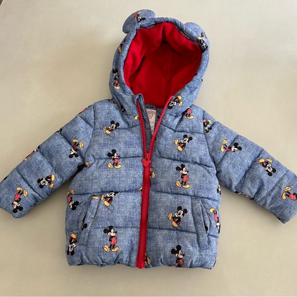 Disney Other - Disney Baby 6-12 month Mickey Mouse Puffer Jacket